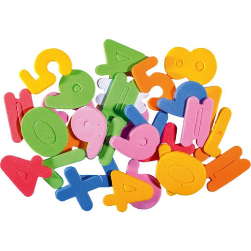 Picture of Crafty shapes, craft shapes sticky, numbers, eva foam, 20pcs